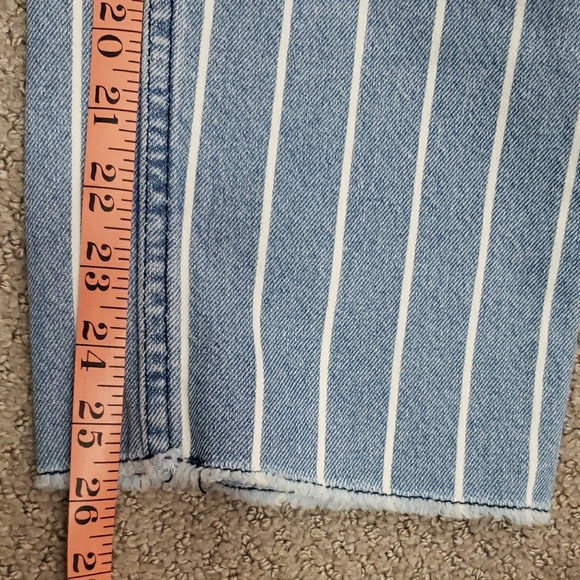 Buffalo David Bitton Blue Striped Ankle Jeans - Picture 5 of 9